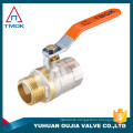 water flow meter brass valve PTFE/O-ring seal ball valve port size G1 inch brass ball valve for water, oil, gas